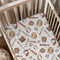 KuphiL10C Baseball Sports Theme Pattern Baby Sheets for Crib, Unisex Baseball Gloves Hats
