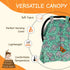 Dear Baby Gear Car Seat Canopy, Premium Infant Car Seat Cover, Breathable Canopy for Boys, Gray Elephants