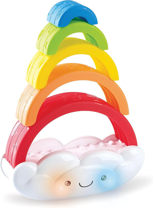 Kidoozie Musical Stack & Learn Rainbow, Stacking Activity Toy for Infants & Toddlers 6-24M, Lights & Sounds