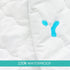 2 Pack 38'' 24'' Mini Crib Mattress Protector Waterproof Mini Crib Sheets Fitted x Skin Friendly & Breathable Sheet