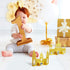 Gejoy 4 Pieces Castle Table Centerpiece, Glitter Princess Theme Decorations for Birthday Baby Shower Party