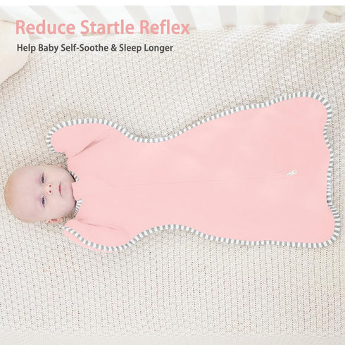 Roksuma 6-9 2-Way 2-Pack 100% 0.8Tog 20-27lbs) Baby Sleep Swaddles Arms up Swaddle Months, Baby Transitional Swaddle