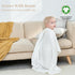 5 Set, 100% Muslin Baby Towel Pieces Organic Cotton, Soft & Absorbent for Newborns to Toddlers, Baby Registry or Shower