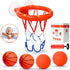 Bath Toys - Bathtub Basketball Hoop for Toddlers, Shower Toys with 4 Soft Balls, Mold Free, Strong Suction Cup