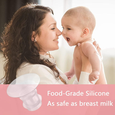 VIRHWOEA 4PCS 19mm S9/S10/S12, 24mm Silicone Flange Insert Suitable Wearable Breast Pump Shield/Flange Insert, Reduce