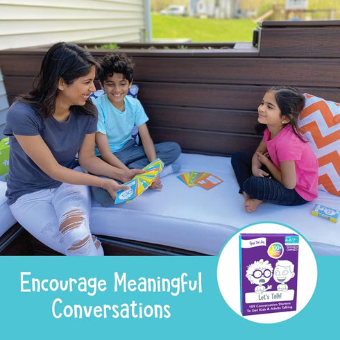 Let's Talk Conversation Cards - Engaging Family Game for Kids, Boost Confidence & Emotional Intelligence