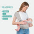 bebless Cozy 0-36 Baby Carrier - Ergonomic, and Lightweight Carrier for Months, Effortless to Put On, Ideal