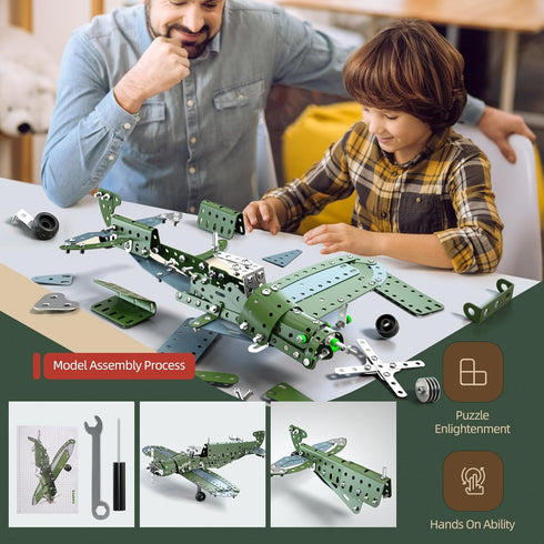 WATUDOU 8-12-16, 8 9 10 11 12 Model Airplane STEM Building Projects Toys - DIY Building STEM Projects Toys for Kids