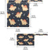 Burbuja 2 Pack, 2 Dinosaurs Wet Dry Bags for Baby Cloth Diaper Waterproof Reusable Wet Bag with Zippered Pockets