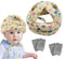 Baby Safety Helmet with 2 Pairs Crawling Knee Pads, Adjustable Soft Protective Cap Hat for Toddler (Yellow)