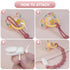 Loviomad 100% Pacifier Clips Baby Girls: One-Piece Baby Pacifier Clip, Food Grade Silicone, Pacifier Holder Clip