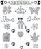 Rhinestone Bling Decoration Charms - Luxury Cute Jewelry Shoe Accessories for Women Girls Gifts (Silver)