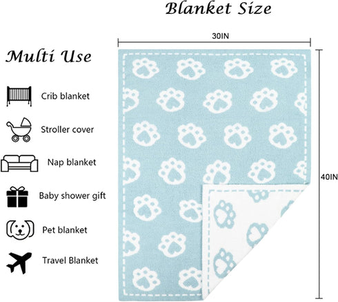 40"X 30" Kid Nation Baby Blankets for Girls Baby Boy Toddler Blanket Soft Baby Quilt Plush Crib Blanket Newborn