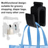 Sinbana 4pcs W4, Multifunctional Side Hooks Compatible with Wonderfold Wagon Black Side Hooks Space-Saving Travel