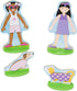 Melissa & Doug Best Friends Magnetic Dress-Up Wooden Dolls Set (78 pcs) for Pretend Play