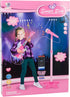 Set TAKIHON Guitar and Microphone for Kids,Guitar Toys with Music&Colorful Light,Adjustable Height Microphone