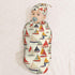 Sailboats Sets Cartoon Newborn Swaddle Blankets Hat Soft Baby Receiving Blanket Swaddle Sack for Baby Shower Infant Boy
