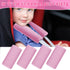 4 Girl(Pink,5.7 2.6 Inch) Riakrum Pcs Baby Car Seat Belt Covers Soft Car Seat Straps Shoulder Pads for Kid Infant