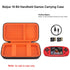 Elonbo Carrying Case Compatible with Beijue 16 Bit Handheld Games for Kids Adults, Classic Retro Video Games Travel Storage Cover Bag, Portable Electronic Game Player Organizer Holder, Black+Orange