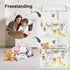 Clastyle Vine Woodland Animal Baby Basket, Toddler Gift Toy Chest Box, Nursery Room Decor Organizer