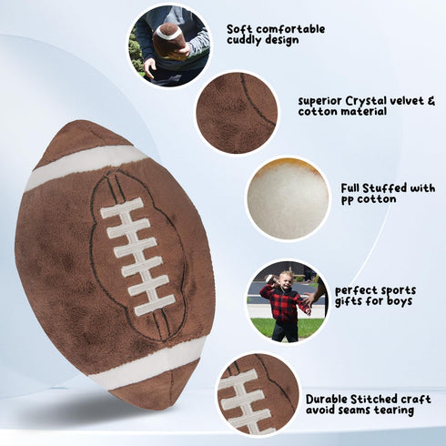Football Plush Baby Stuffed Toys, Boy Room Pillows