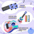 Kids Guitar 10" Musical Toy Guitar, Classical Mini Toddler Ukulele with 2 Extra Harmonica and 2 Guitar Picks, Dinosaur