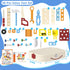 45 Pcs Kids Tool Set, Toddler Tool Box with STEM Construction Educational Toys for Ages 3-7, Wooden Kits