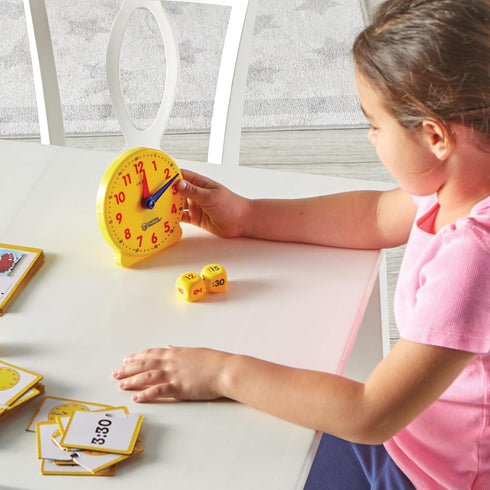 Learning Resources Time Activity Set - 41 Pieces, Montessori Clock for Teaching Time, Ages 5+