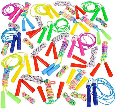 Jump Rope Assortment for Kids - Indoor & Outdoor Skipping Activity Party Favors