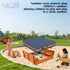 Cover,600D 8.1 Bottom.77 77" 8" Outdoor Sandboxes Waterproof Oxford Fabric with Two Reflective Carrying Handles and a