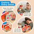 Set 3 2+ Nene Toys Wooden Fire Truck Toy FSC Fire Engine with Rotating Ladder, Magnetic Hose, Hydrant, Firefighters
