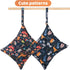 2pcs Waterproof Reusable Cloth Diaper Wet Dry Bags with Two Zippered Pockets for Travel Beach Pool Daycare - Animal