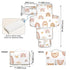 BOESI Boho Rainbow Portable Changing Pad, Baby Changing Pad, Waterproof Diaper Changing Travel Bag for Boys and Girls