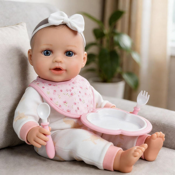 SCOM Realistic Baby Doll Girl - 16 inch Soft Body Baby Dolls