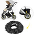 4Pcs Baby Stroller Wheel Cover, Kid Baby Dustproof Wheelchair Protector Pushchair Wheel Cover Stroller Accessory