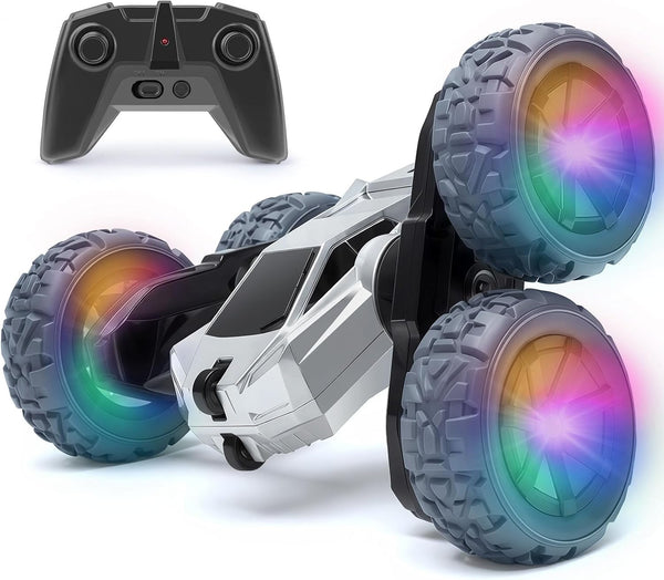 Funzooka RC Stunt Cars Remote Control Car Double-Sided Driving 360-degree Flips Rotating Car
