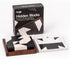 Lingle 80 3D Wooden Hidden Blocks Puzzle Game - Brain Challenges with Solid Wood Box & Deluxe Black and White Pieces