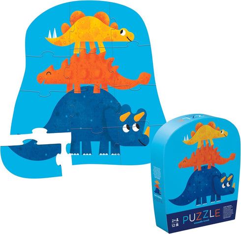 12-pc Mini Puzzle - Dino Friends