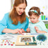 LEJITEKK 6-12 DIY Mosaic Picture Frame Craft Kit for Kids - Creative Arts & Crafts Glass Pebbles Activity for Girls