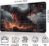 MTG Magic Playmat Size 24x14 Inch, Premium Smooth Rubber Surface, Mousepad Compatible, Black Dragon Design