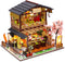 DIY Miniature Dollhouse Kit - Tiny House with Furniture, 1:24 Scale Japanese Style Shop