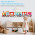 1/2 30~40 for Tonies Box Tonies Figures Organizer Storage Shelf Wall Mounted, Colorful Little Five-Train Magnetic