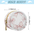 YETTASBIN Pink Bow Portable Pacifier Holder Case with Metal Hook Buckle & Zipper for Diaper Bag and Stroller, Versatile