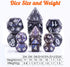 10 Sets Random Assortment Polyhedral RPG Mini Dice (70pcs), 10mm Mini DND Magic Dice Set for RPG