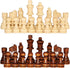 ASNEY Wooden Chess Pieces, Tournament Staunton Wood Chessmen, 3.15” King Figures, Includes Storage Bag
