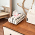 JUNNOTI Travel Friendly Wet Wipe Storage Case Quilted Sturdy Cotton Storage Bag With Fashionable Stripe And Bowknot