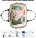 Dezcrab Backpack Backpacks Marble Checkered Baby Diaper Bag for Women, Large Capacity Waterproof Maternity Travel Nappy