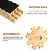 12 Set 4 91 9 ELONGDI Mexican Train Double Dominoes with Wooden Trays/Racks in Portable Carrying Case Colorful Tiles