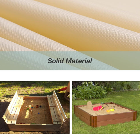 Hoypeyfiy (47 47 inches,59 59 inches) (Small47.2 47.2inches) Sandbox Sandpit Cover, Kids Sand Box Cover for Sand