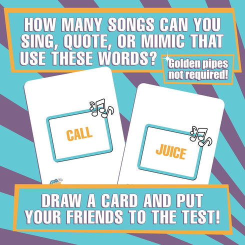 13+ Doin' The Most - Song Survivor: The Ultimate Party Card Game for Music Lovers. Portable Games to Sing, Mimic & Win